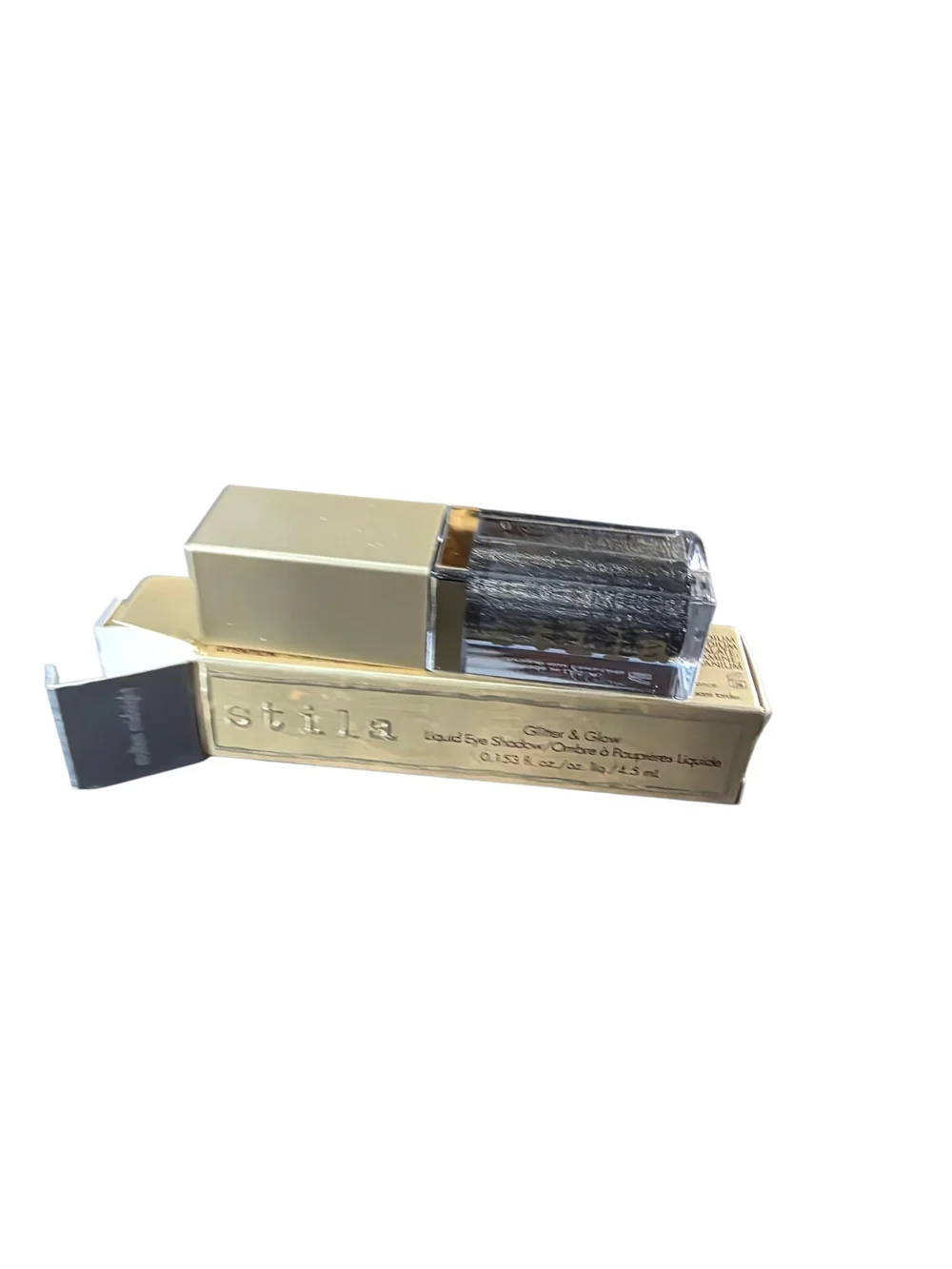 NIB Stila Glitter & Glow Liquid Eye Shadow Molten Midnight